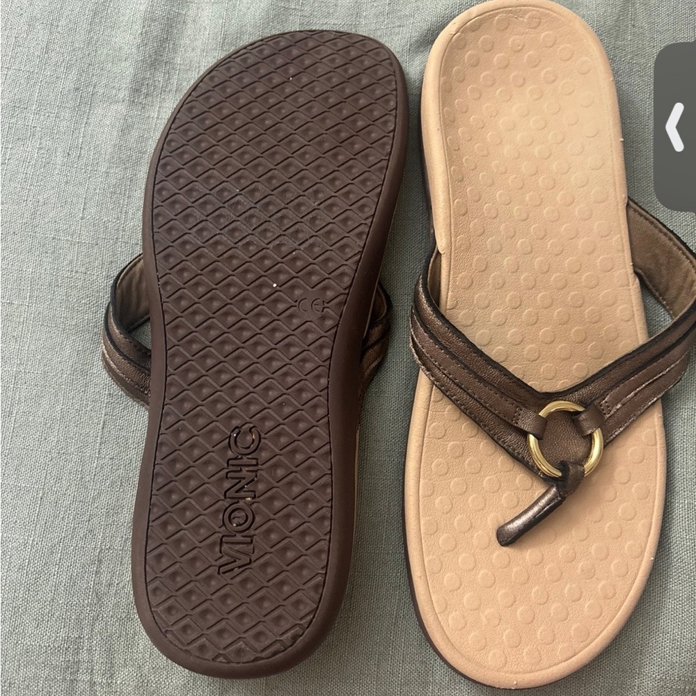 Metallic Brown Vionic Sandals - image 2